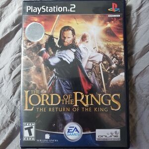 Sony PlayStation 2 Black and Gold The Lord of the Rings Game